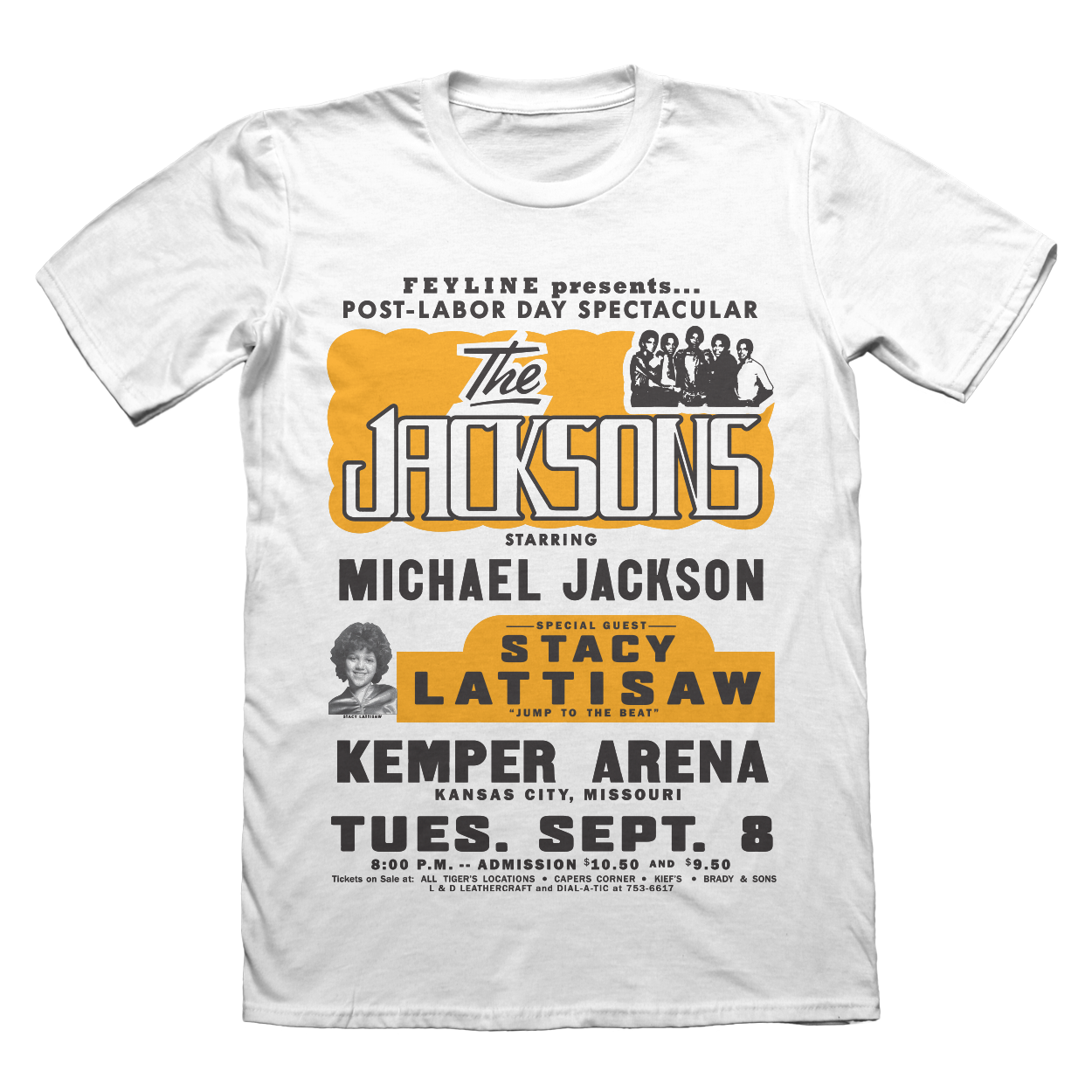 Michael Jackson Tshirts – The Jacksons Kemper Arena Design