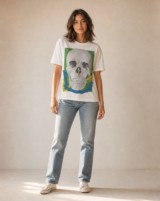 Grateful Dead T-Shirt Vintage – Skull Flyer Graphic