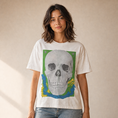 Grateful Dead T-Shirt Vintage – Skull Flyer Graphic