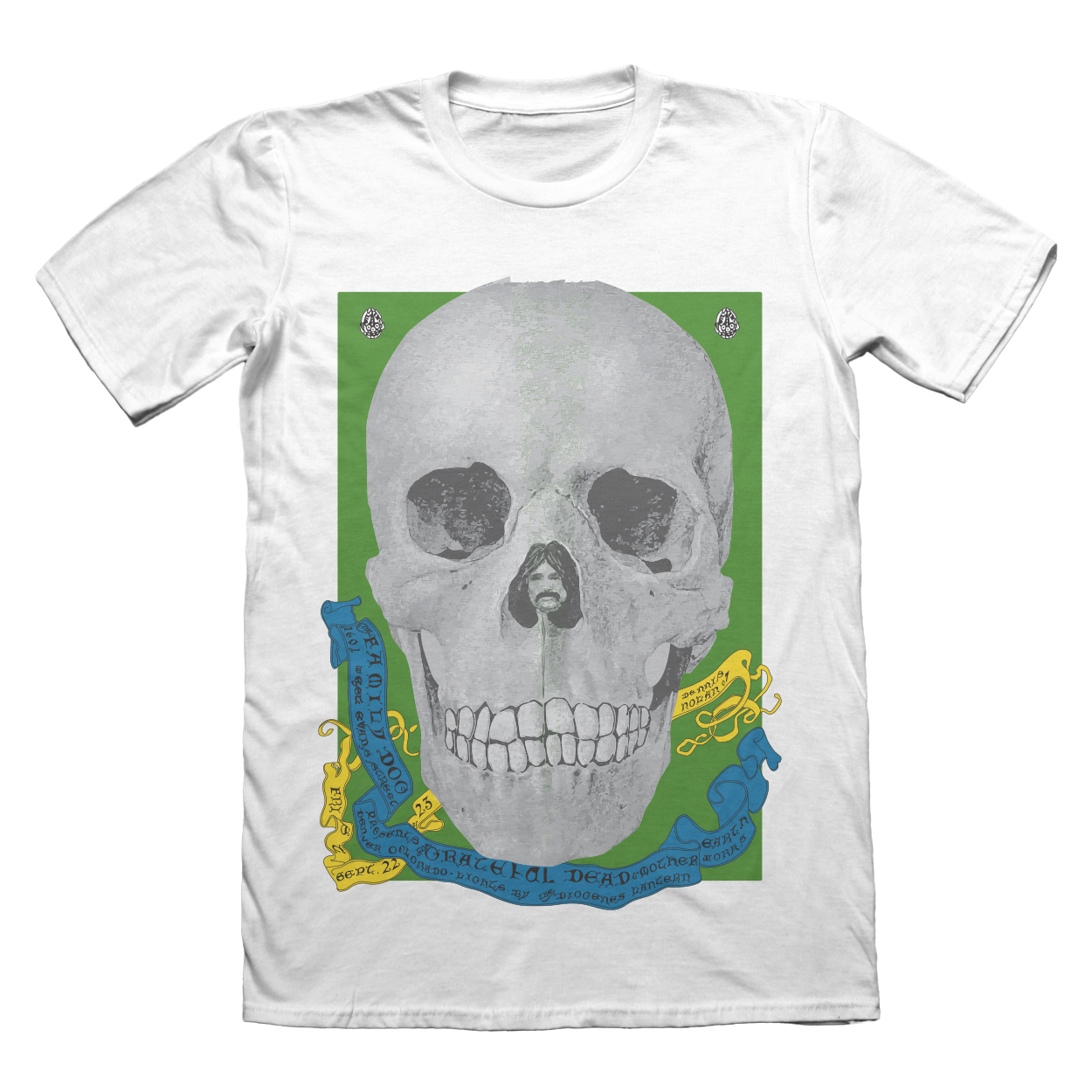 Grateful Dead T-Shirt Vintage – Skull Flyer Graphic