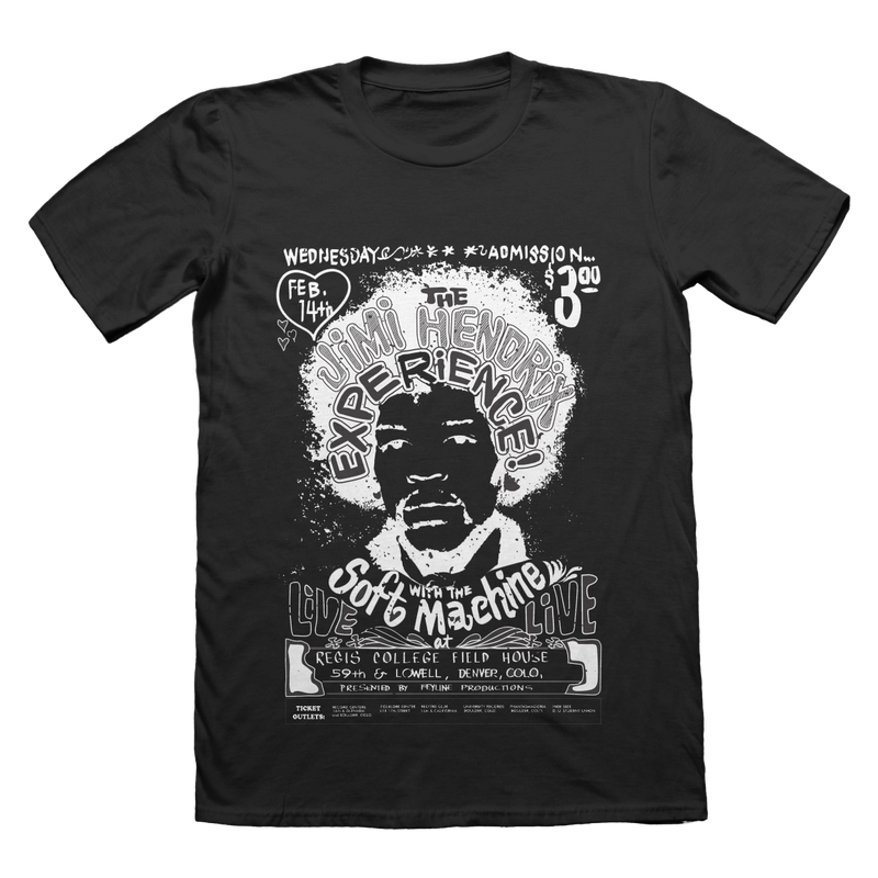 The Jimi Hendrix Experience at Regis College Field House | Feyline Original Flyer Tee