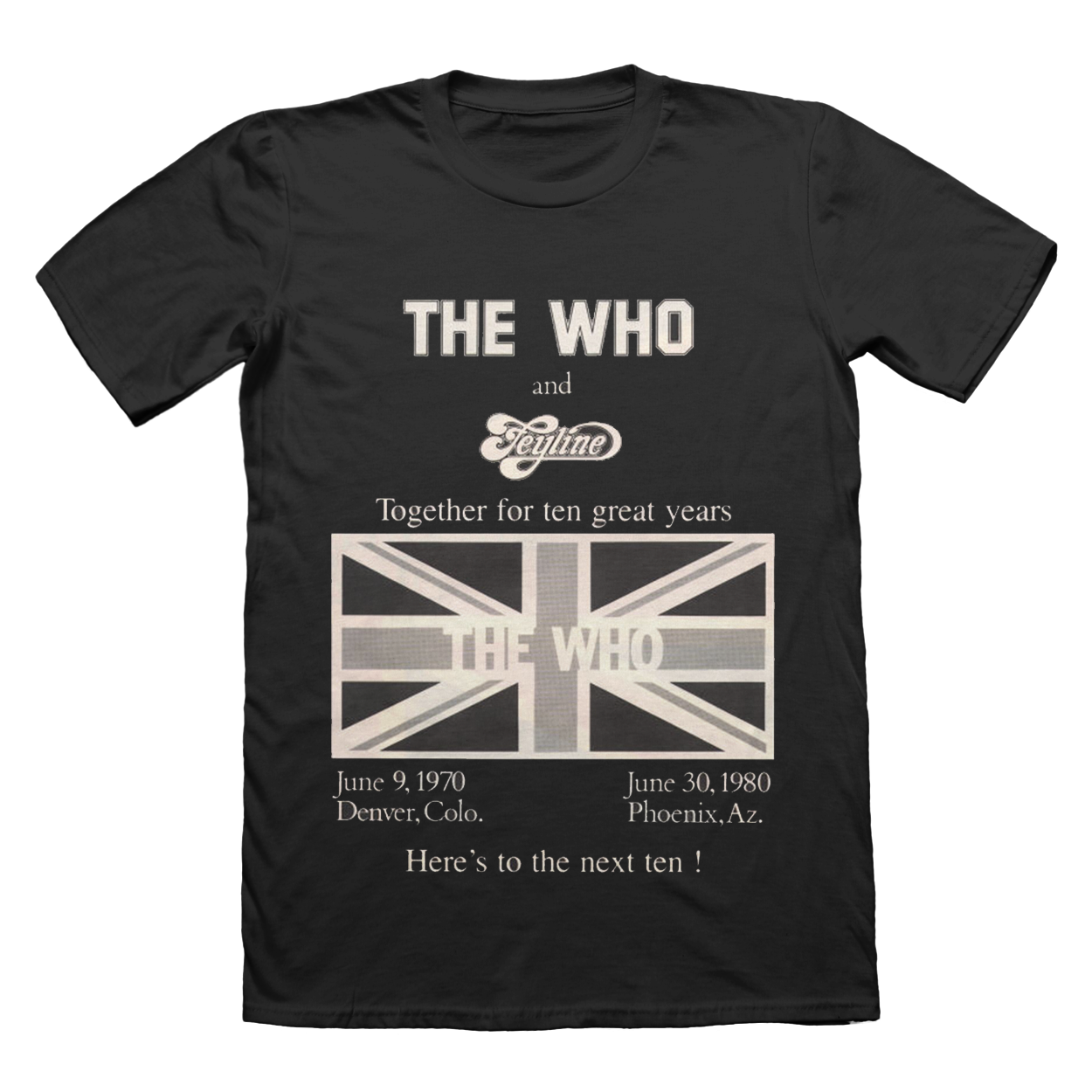 The Who T Shirt – X Feyline Anniversary Classic Band Design