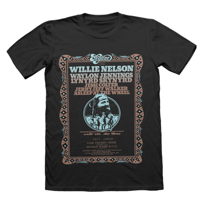 Willie Nelson & Friends Tulsa Fairgrounds Tee