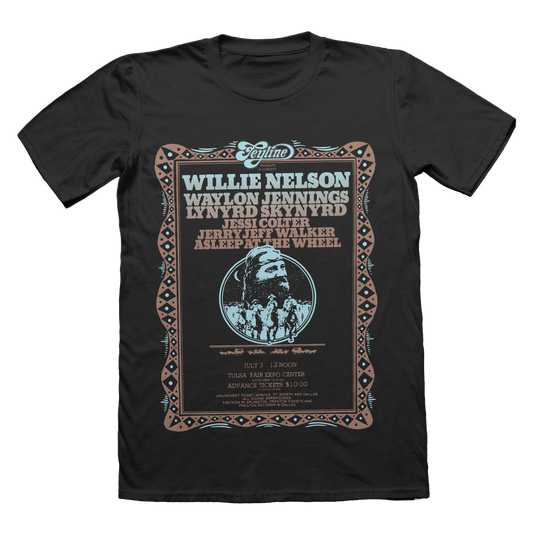 Willie Nelson & Friends Tulsa Fairgrounds Tee