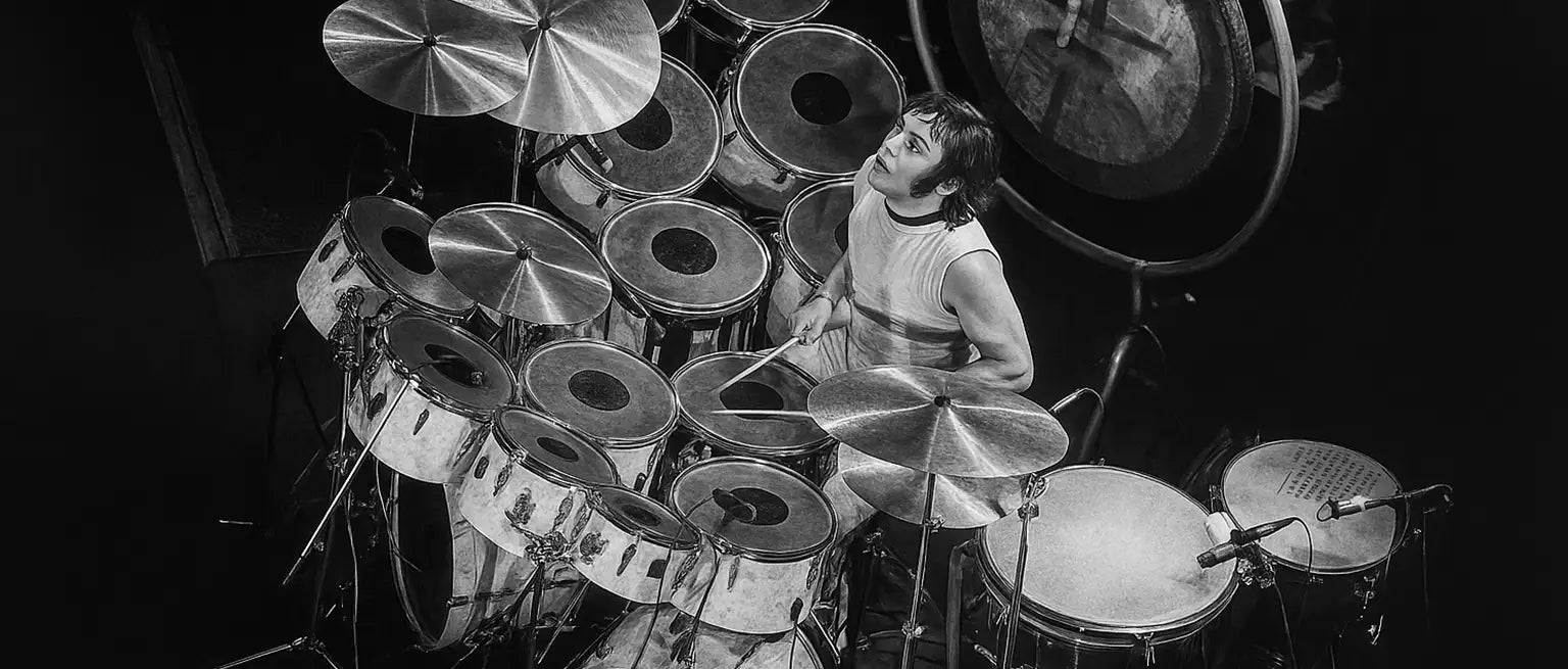 Classic rock drum artwork