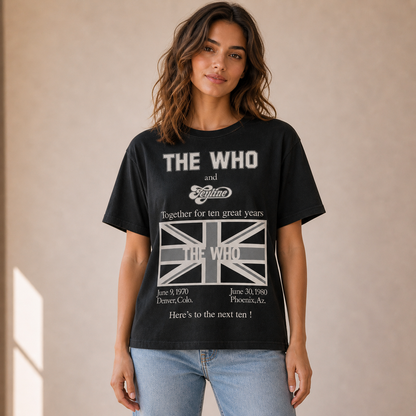 The Who T Shirt – X Feyline Anniversary Classic Band Design