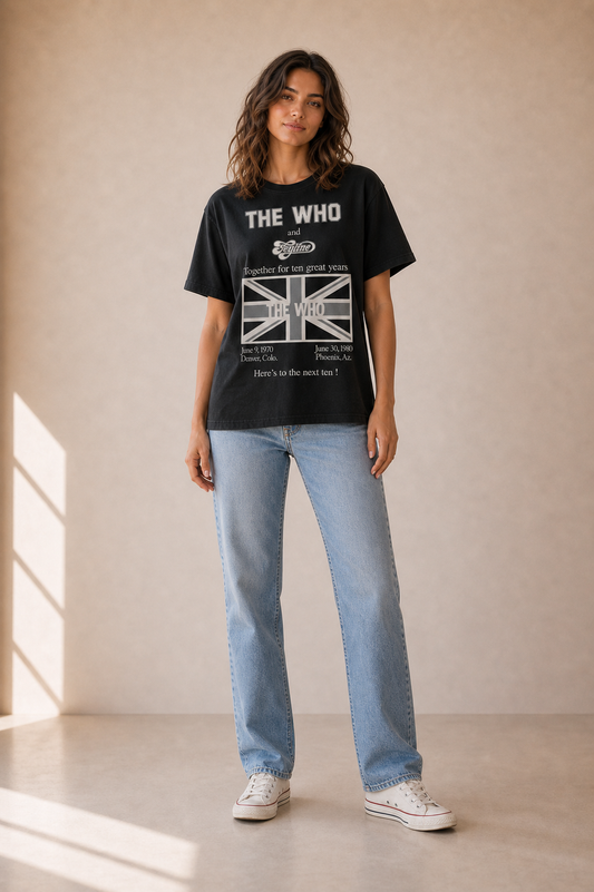 The Who T Shirt – X Feyline Anniversary Classic Band Design