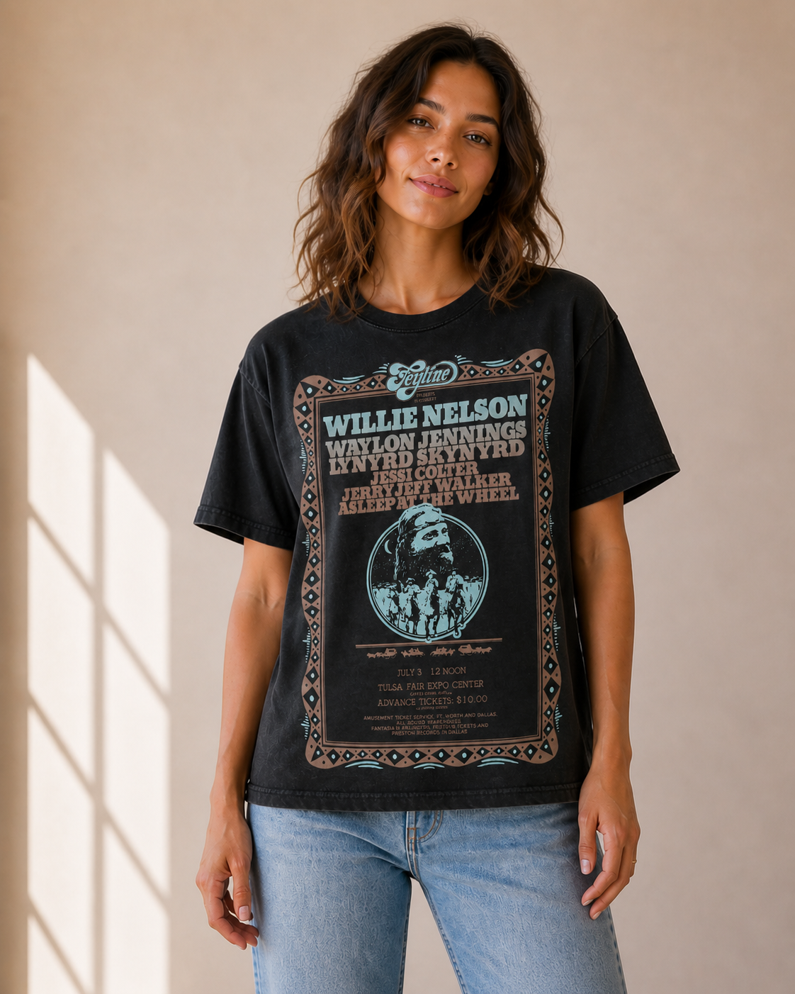 Willie Nelson & Friends Tulsa Fairgrounds Tee