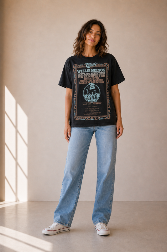 Willie Nelson & Friends Tulsa Fairgrounds Tee
