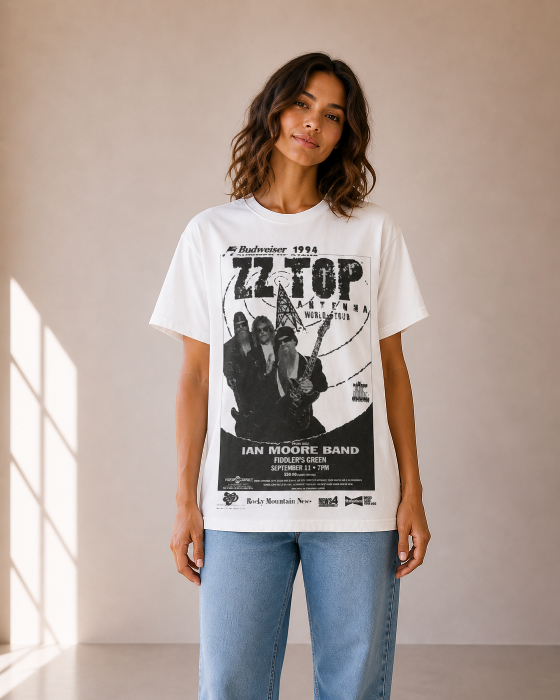 ZZ Top Vintage T Shirts - Antenna World Tour Design