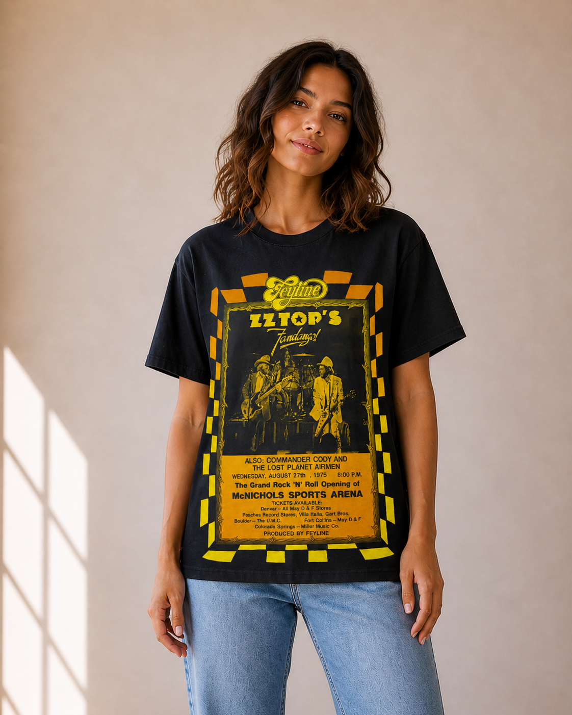 ZZ Top 1975 McNichols Arena Tee